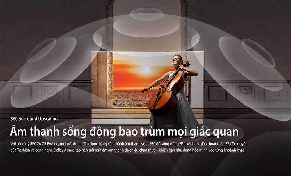 Tivi Toshiba 85M450RP cho âm thanh sống động Tivi Toshiba 85M450RP