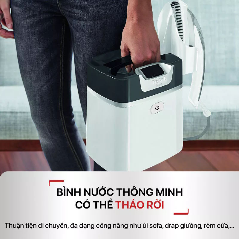 Bình nước 1L, sử dụng liên tục Bàn là Tefal IXEO Plus QT1411K0