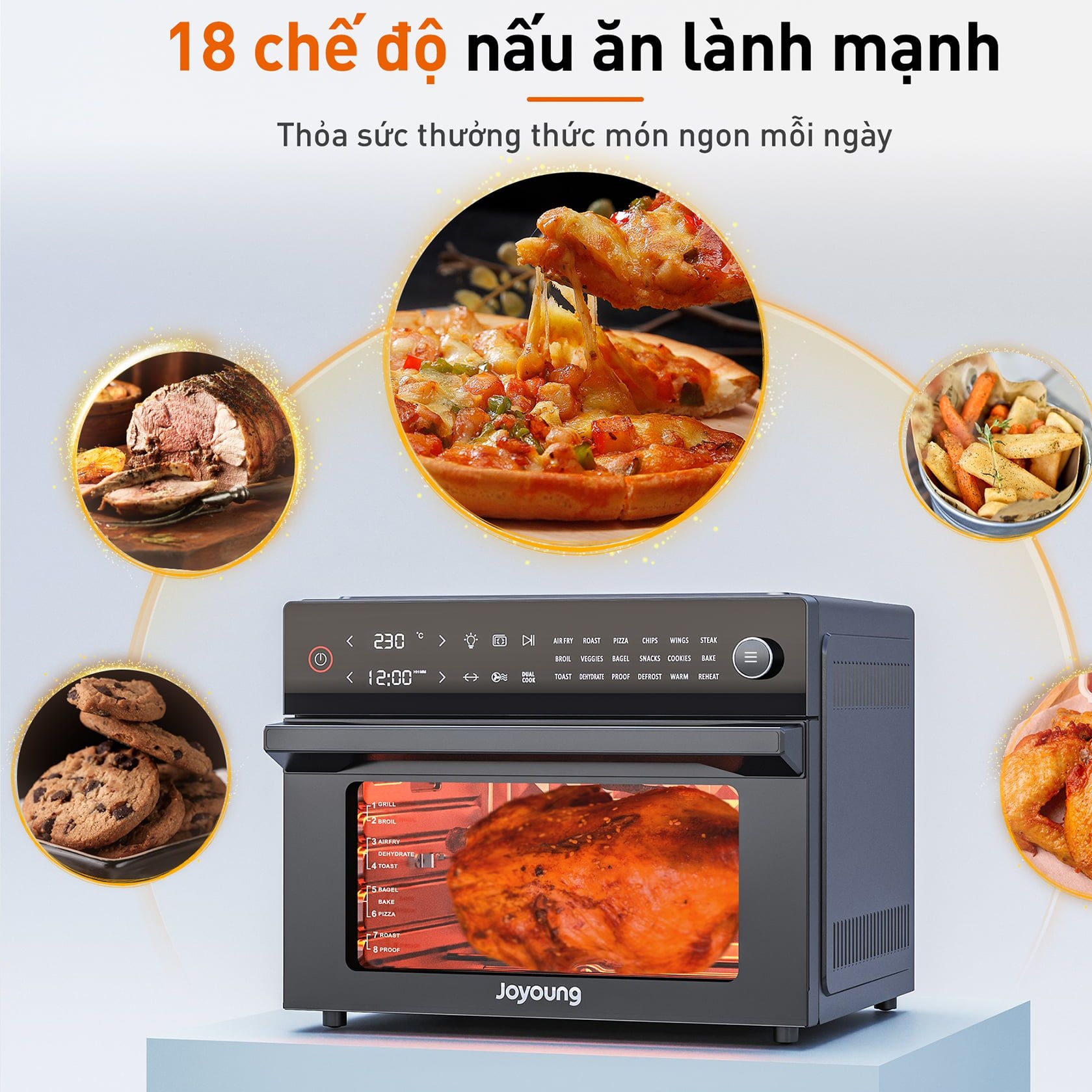 Lò chiên không dầu Joyoung KX30-V583-DE01