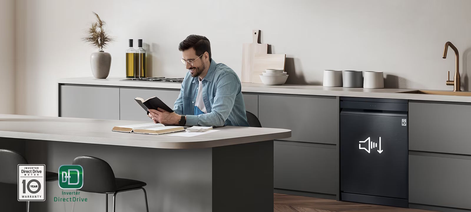 Máy rửa bát LG LDN14BLA5