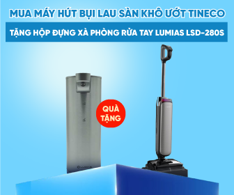 Tặng bình đựng xà phòng Lumias LSD-280S khi mua máy hút bụi lau sàn khô ướt Tineco