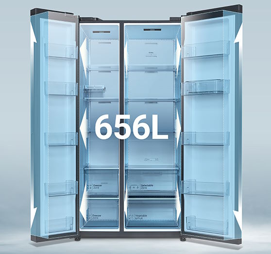 Tủ lạnh Hitachi 656 lít HRSN9713ESMGWVN