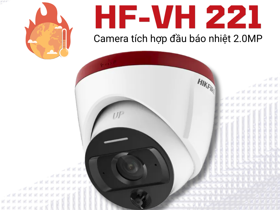 Camera tích hợp đầu báo nhiệt 2MP Hikfire HF-VH 221