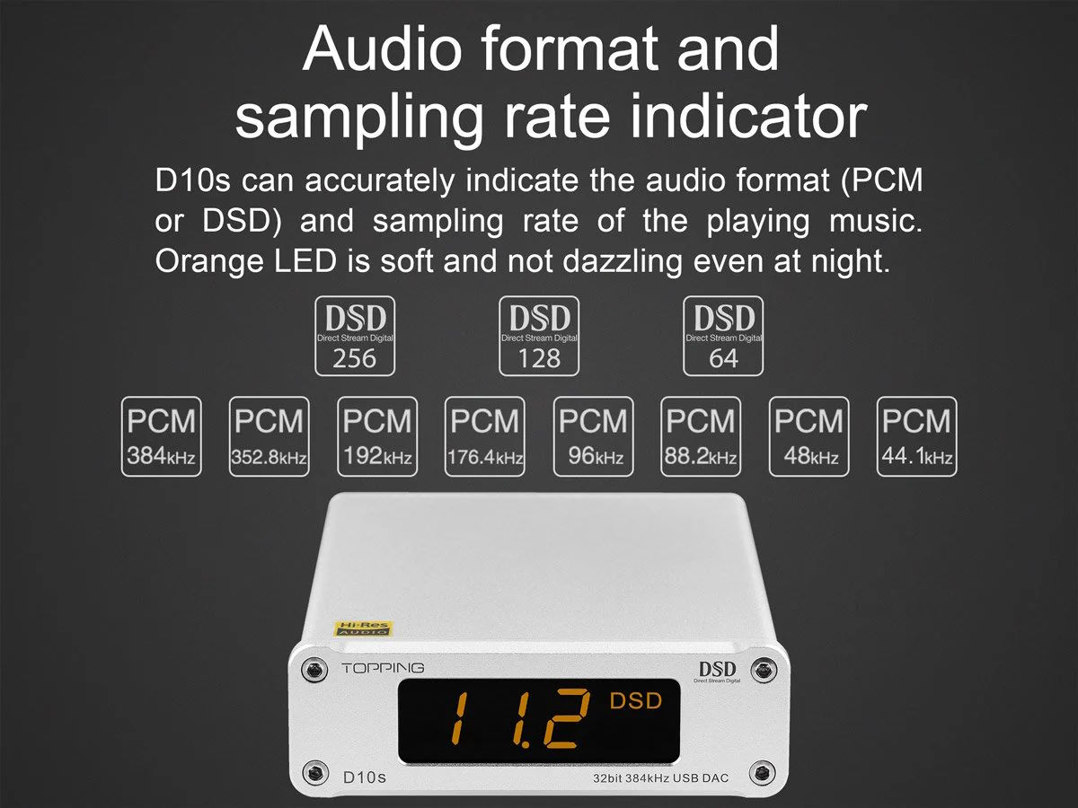 Tối ưu hệ thống Hi-Fi khi kết hợp ampli hoặc headamp Topping D10S