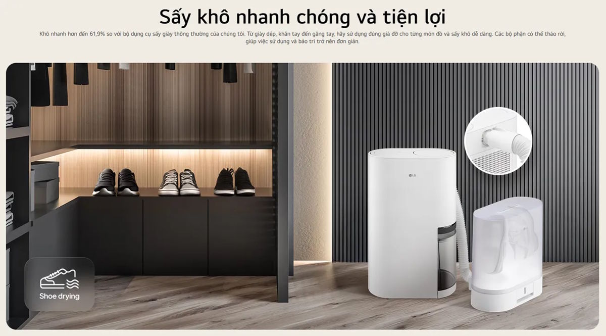Hộp sấy máy hút ẩm LG  