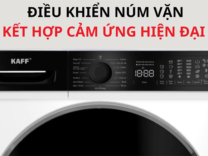 Máy giặt điều khiển bằng cảm ứng và núm vặn Máy giặt
