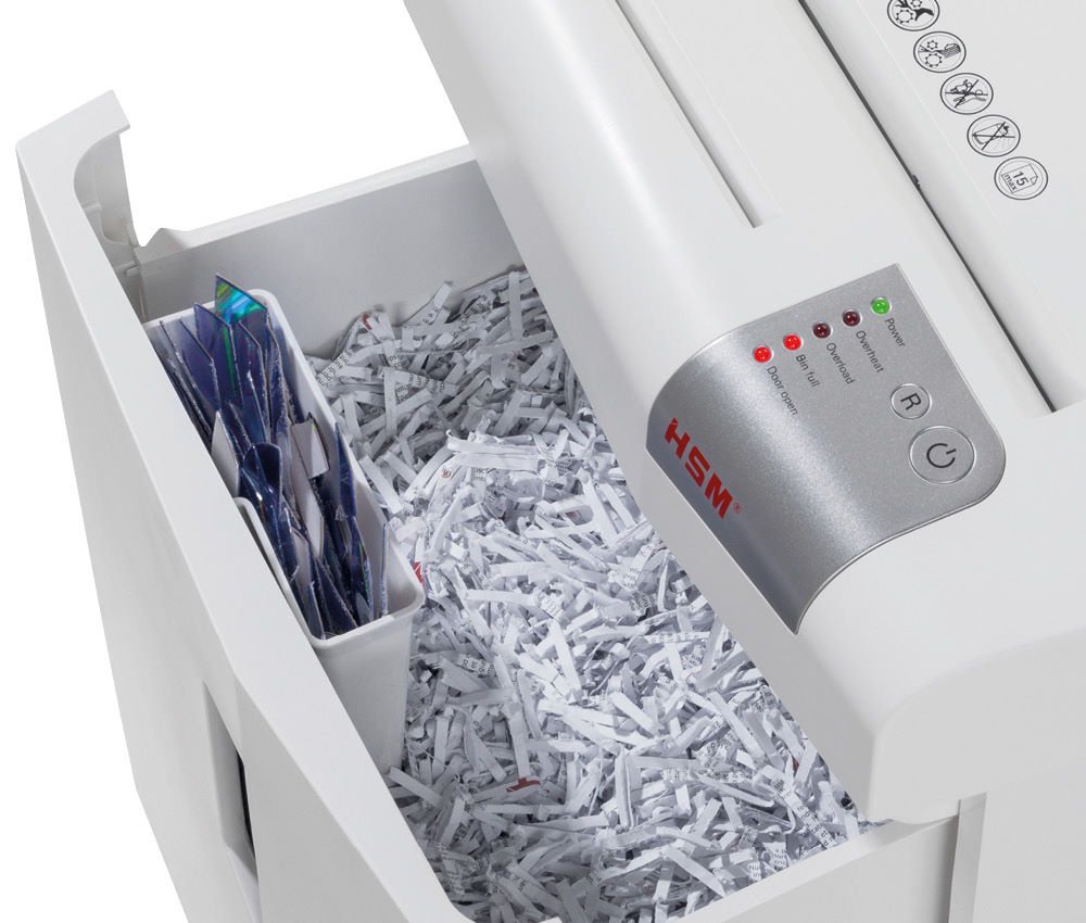 Công nghệ chống kẹt và an toàn vượt trội Máy hủy giấy HSM Shredstar X15