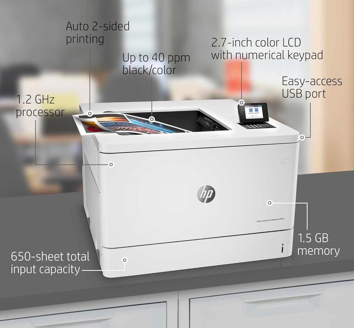Hiệu suất in ấn vượt trội Máy in laser màu A3 HP Color LaserJet Ent M751DN