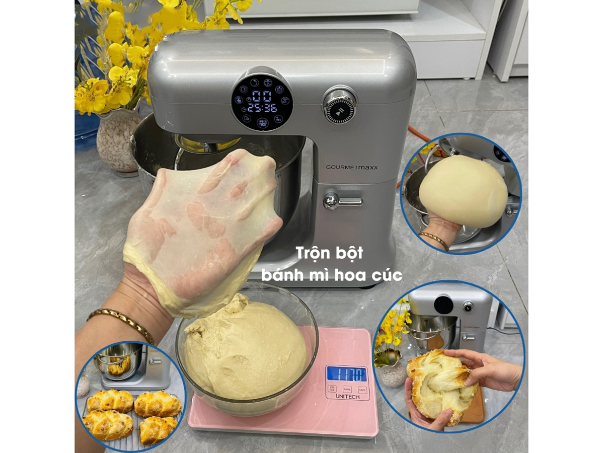 Máy trộn bột đánh kem Gourmetmaxx GMSM-8LPRO