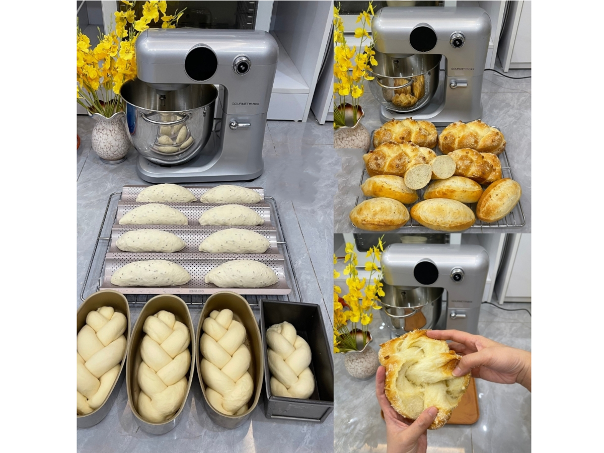 Máy trộn đánh kem 