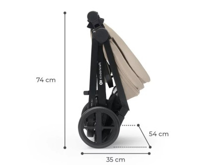 Xe đẩy em bé khi gấp gọn Xe đẩy em bé