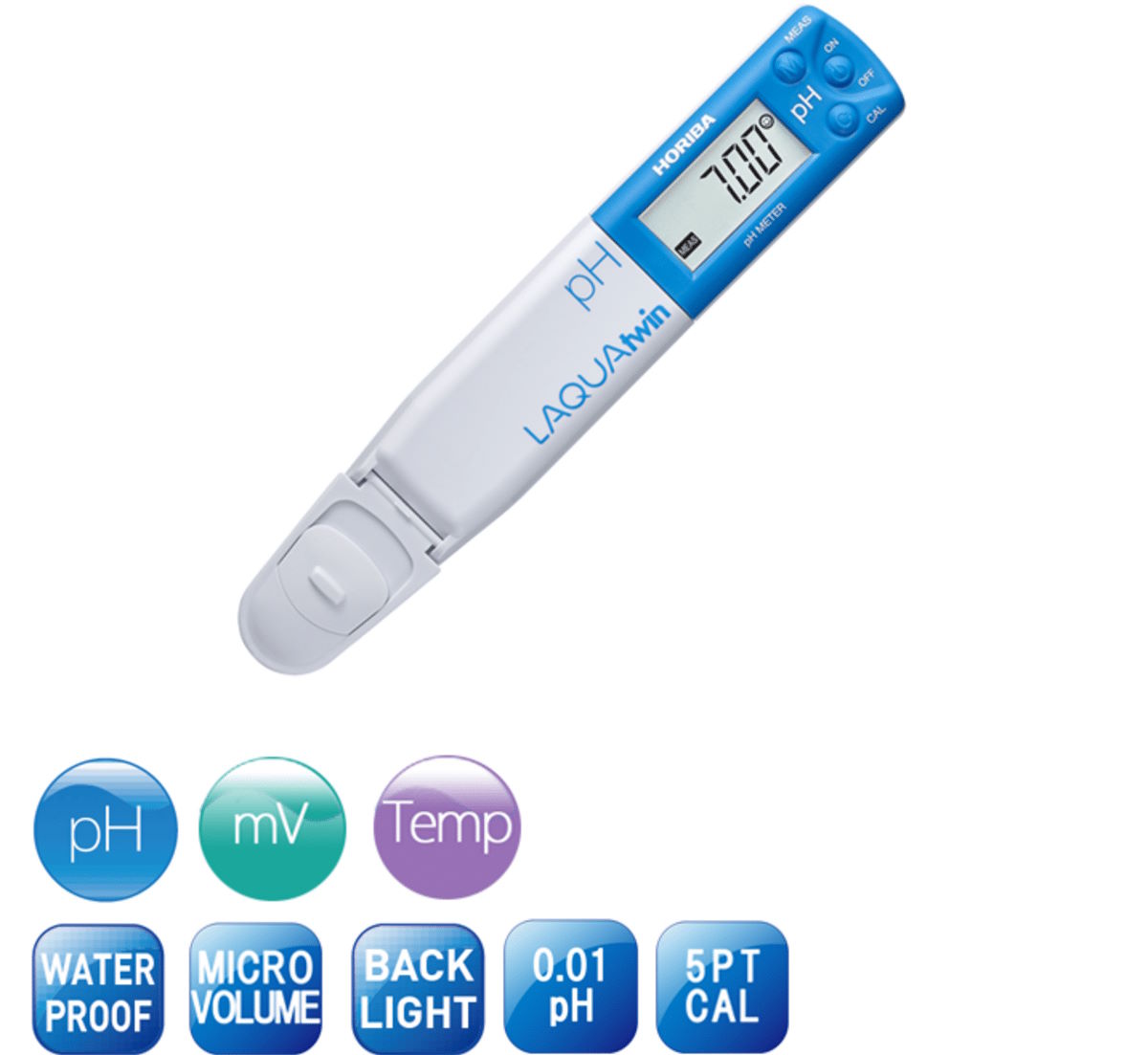 Thiết kế nhỏ gọn, tiện dụng Bút đo pH Horiba PH-11