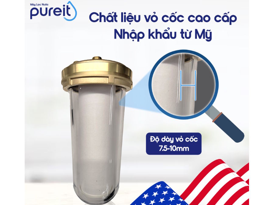 Lọc thô trong suốt âm tủ bếp PureIT UX5010 Lọc thô trong suốt âm tủ bếp PureIT UX5010