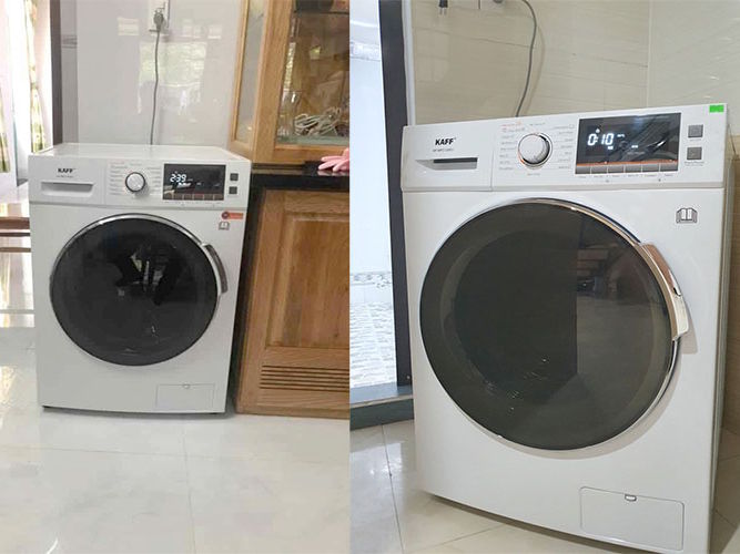 Máy giặt sấy thiết kế màu trắng trang nhã Máy giặt sấy