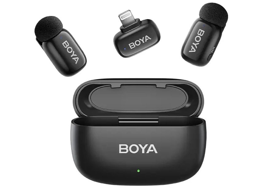 Micro không dây Boya sạc pin qua cổng USB-C Micro không dây Boya