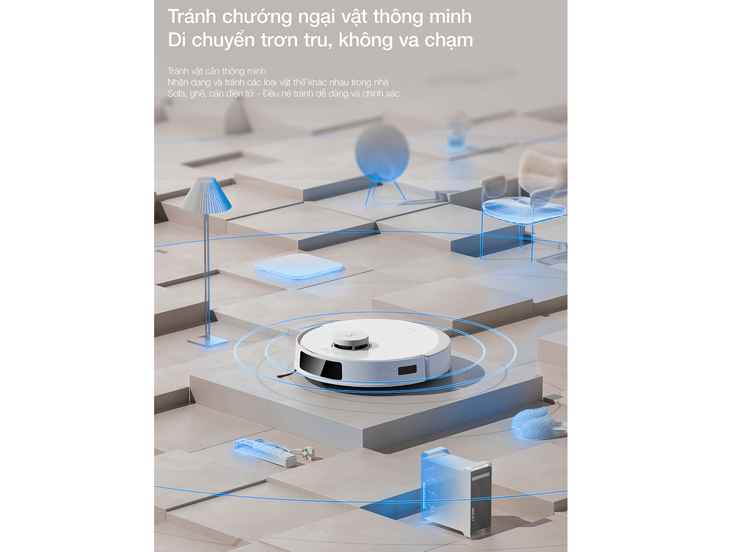 Deebot T30e Pro Omni tránh chướng ngại vật thông minh Deebot T30e Pro Omni