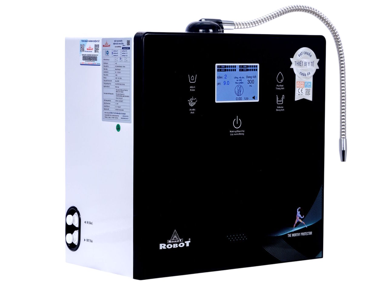 Máy lọc nước điện giải ion kiềm Robot ionPrince 37 Máy lọc nước điện giải ion kiềm Robot ionPrince 37