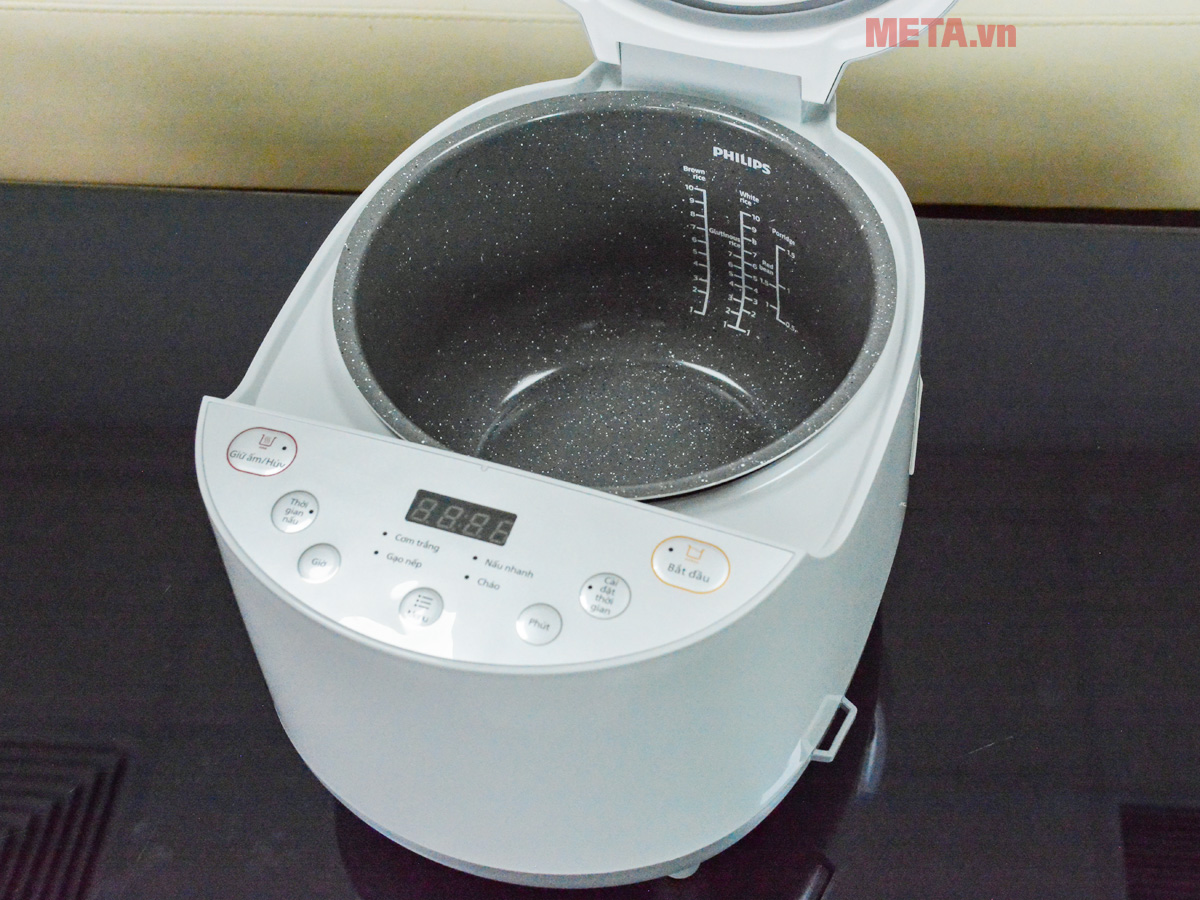 Nồi cơm điện Philips HD4515/69 có lòng nồi dung tích 1.8 lít Philips HD4515/69