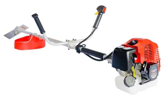 Máy cắt cỏ dạng tay bóp, dùng xăng pha nhớt Máy cắt cỏ