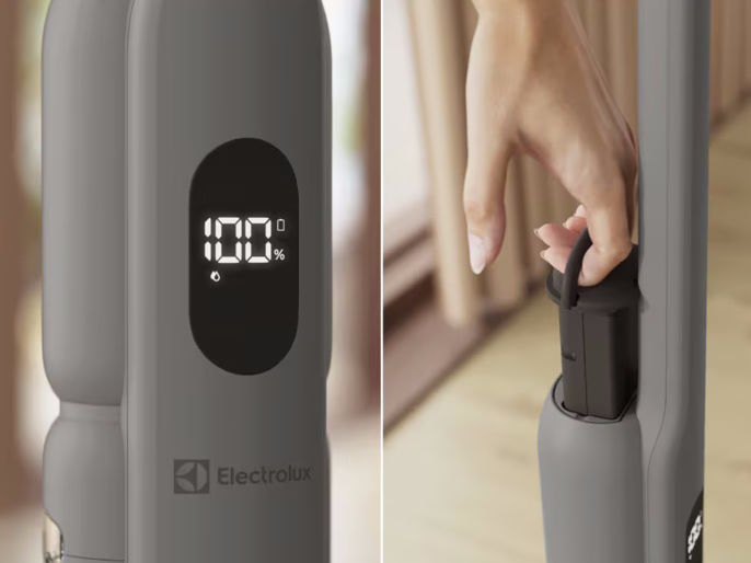 Electrolux Wet 500 EFW51112 có màn hình báo dung lượng pin Electrolux Wet 500 EFW51112