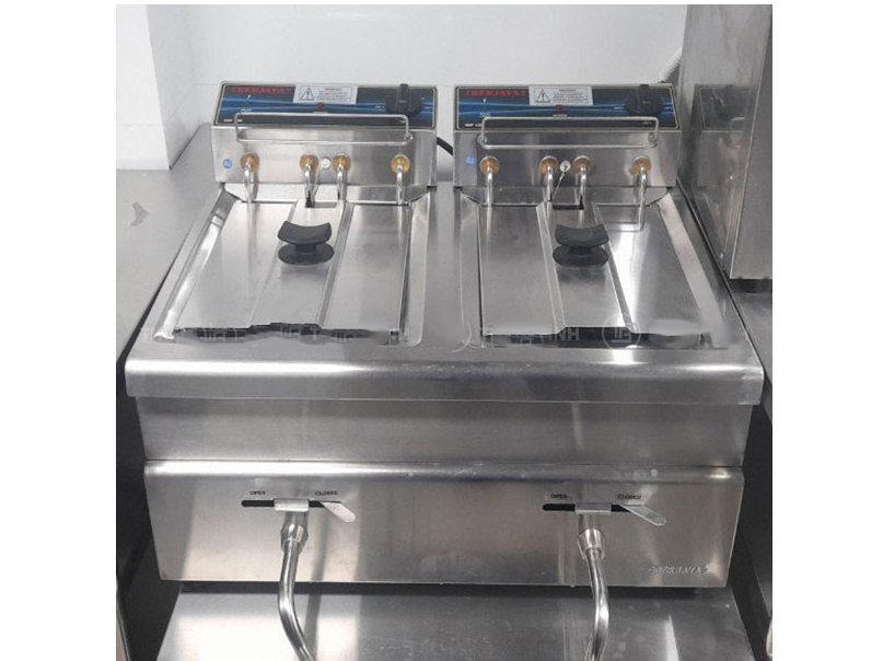 Berjaya SDF12D điều chỉnh nhiệt độ bằng núm vặn Bếp chiên nhúng