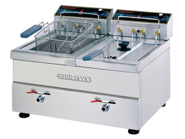 Bếp chiên nhúng đôi dùng điện Berjaya SDF12D