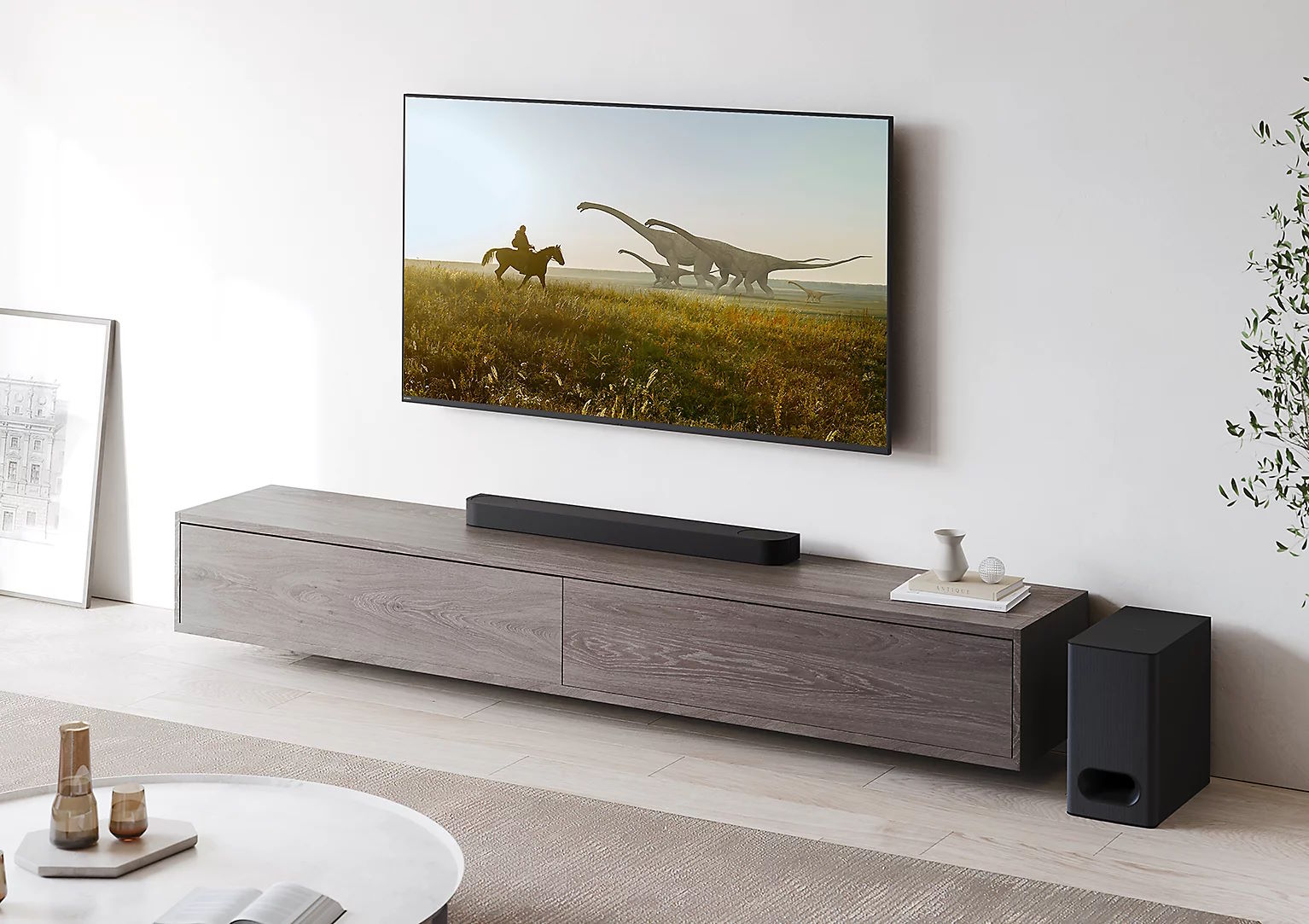 Thiết kế gọn đẹp – Tinh tế và đồng bộ hoàn hảo với TV BRAVIA Bộ loa thanh Sony Bravia Theatre Bar 6 HT-B600 350W