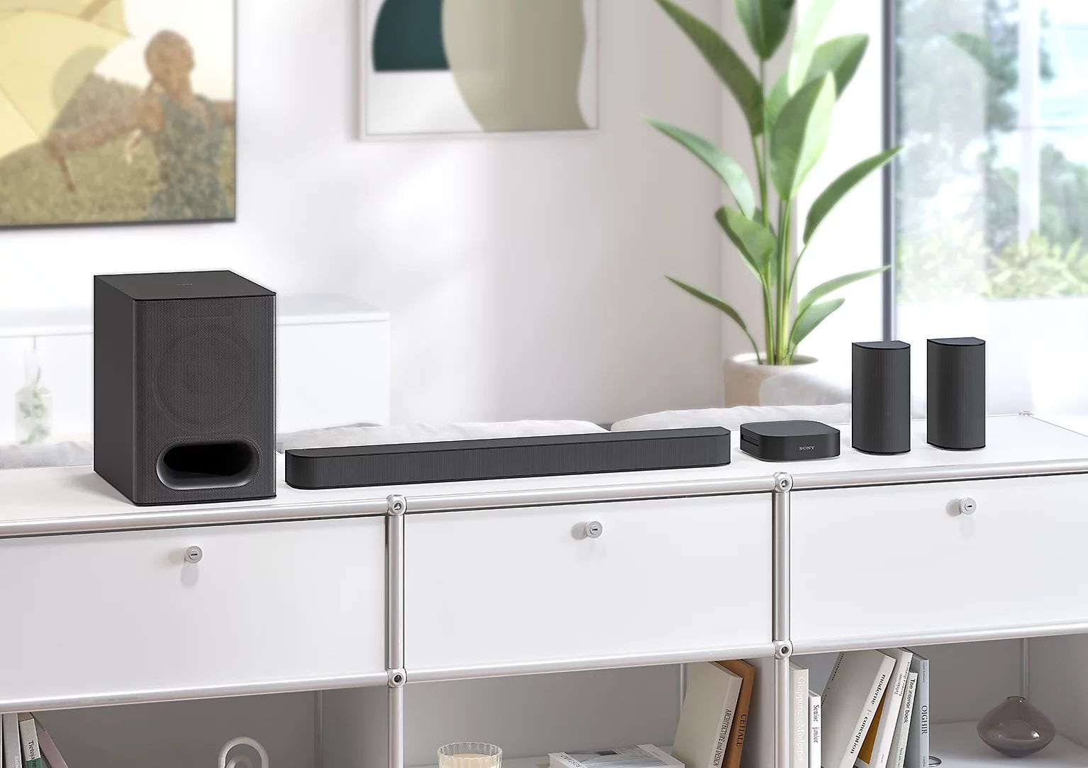 Thiết kế sang trọng, tối giản và dễ dàng bố trí Bộ loa thanh Sony BRAVIA Theatre System 6 HT-S60 1000W