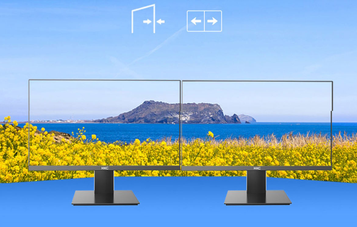 Thiết kế tràn viền – Không gian làm việc gọn gàng, hiện đại Màn hình văn phòng HKC MB25V13 24.5 inch, VA, 75hz