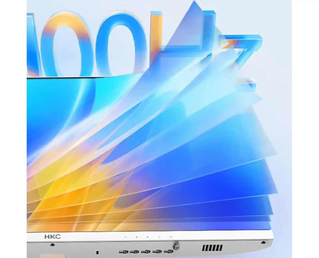Trải nghiệm mượt mà với tần số quét 100Hz và thời gian phản hồi 5ms Màn hình văn phòng HKC MB27V7-W