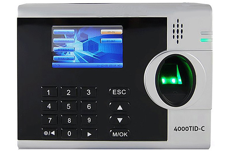 Máy chấm công vân tay, thẻ cảm ứng ZKTeco 4000TID-C