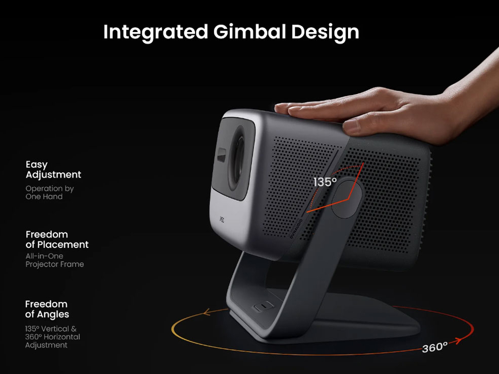 JMGO N1 Pro có góc xoay 360 độ JMGO N1 Pro