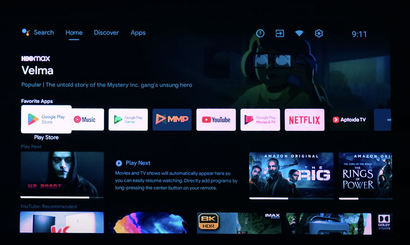 Máy chiếu JMGO N1 Pro dùng hệ điều hành Android TV 11 Máy chiếu JMGO N1 Pro