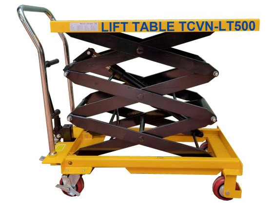 Xe nâng thủy lực tay TCVN có tải trọng nâng tối đa 500kg Xe nâng thủy lực tay TCVN