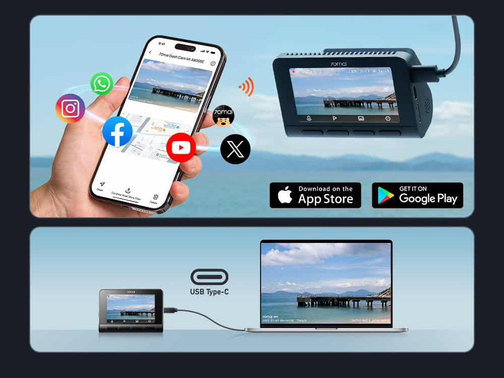 Camera A800SE có kết nối wifi Camera A800SE