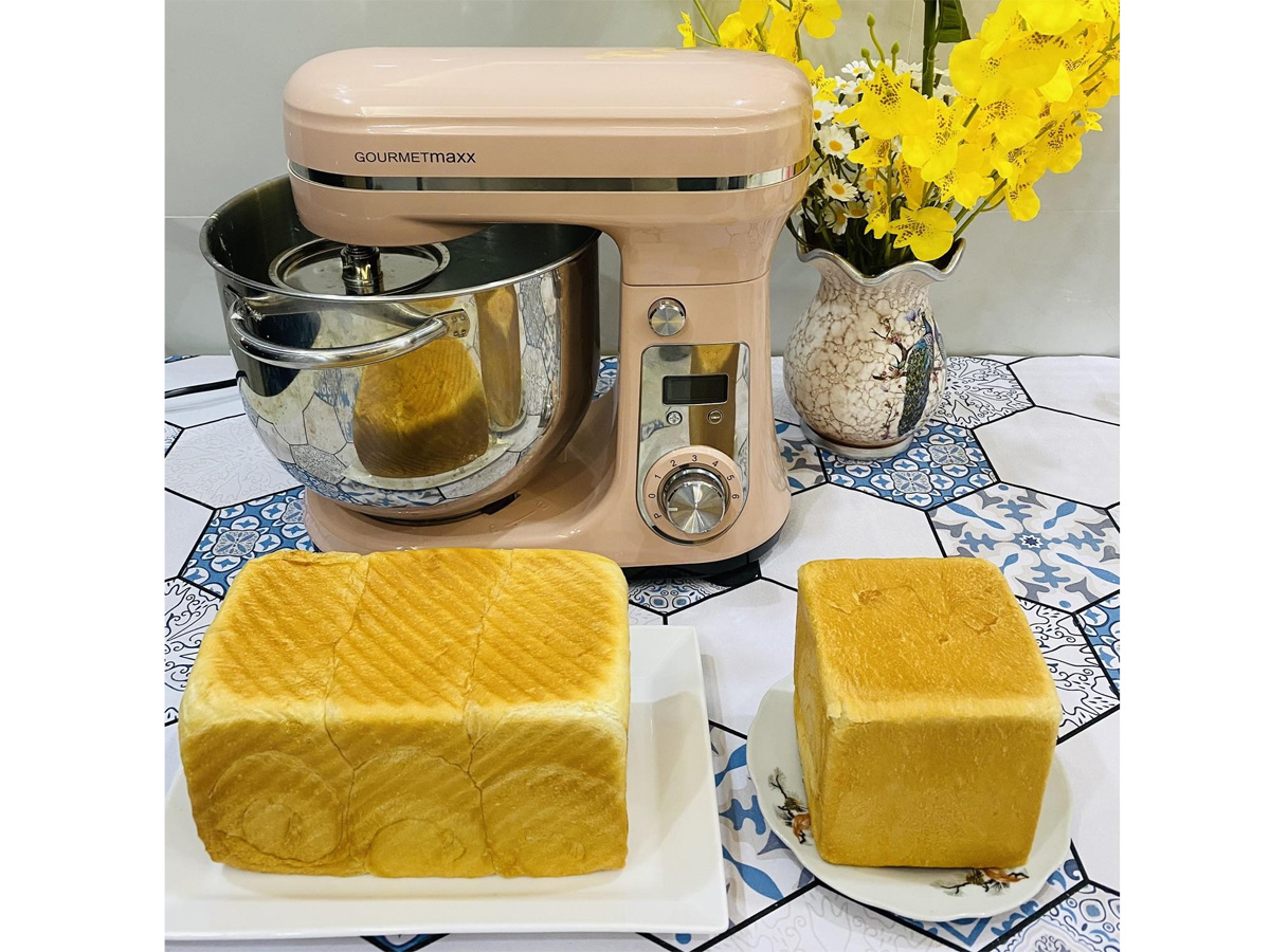 Máy trộn bột Gourmetmaxx GMSM Pro làm bánh mì gối Máy trộn bột Gourmetmaxx GMSM Pro làm bánh mì gối