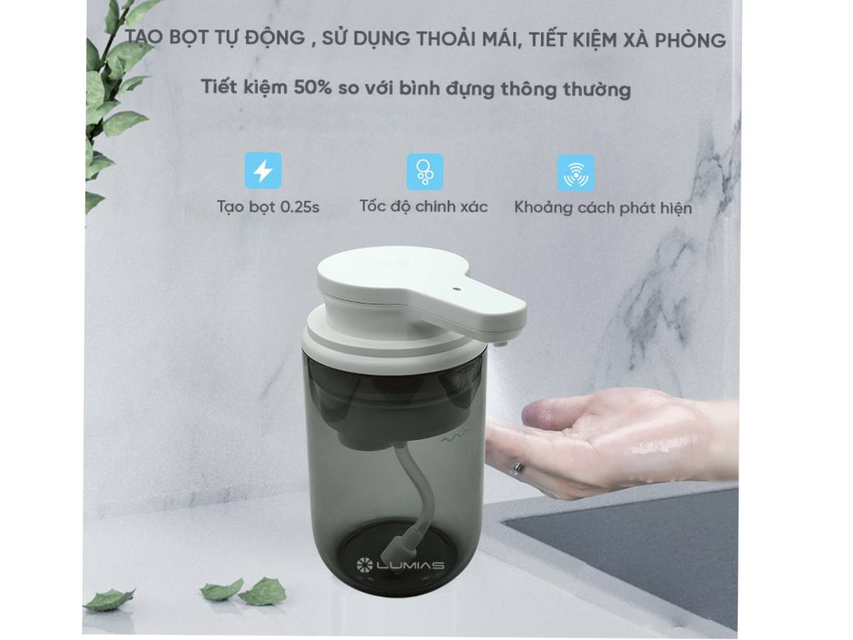 Hộp đựng xà phòng rửa tay tạo lớp bọt mịn Hộp đựng xà phòng rửa tay