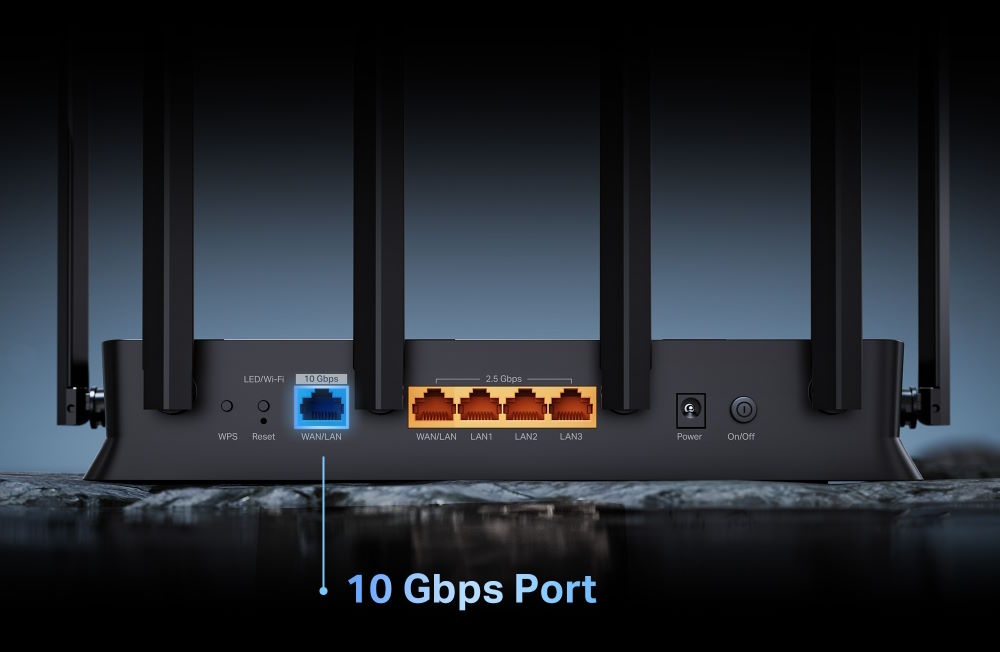 Cổng kết nối có dây 10G – Bứt phá khỏi giới hạn 1G Thiết bị Router TP-Link Archer BE600