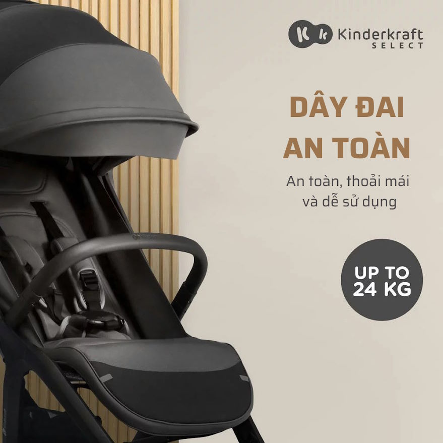 Không gian ngồi rộng rãi – phù hợp đến 24 kg Kinderkraft NUBI 2