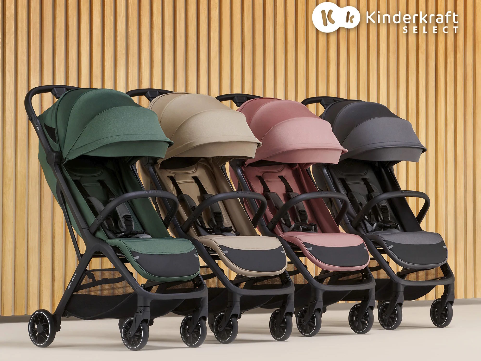 Phong cách sang trọng với 4 màu thanh lịch Xe đẩy Kinderkraft