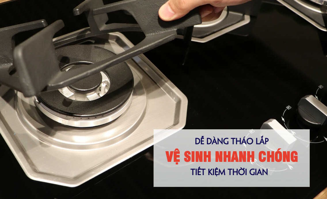 Bếp ga AS 9603B tháo rời được kiềng bếp Bếp ga AS 9603B