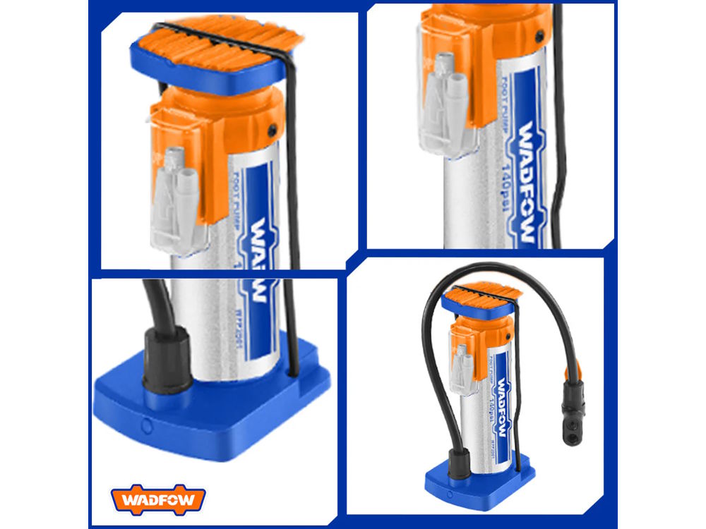 Bơm đạp chân Wadfow dùng bơm bóng, bơm lốp xe Bơm đạp chân Wadfow