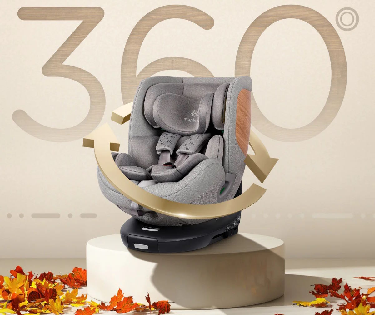 Hệ thống xoay 360° kết hợp chân đỡ ISOFIX tiện lợi Ghế ngồi ô tô Nautilus