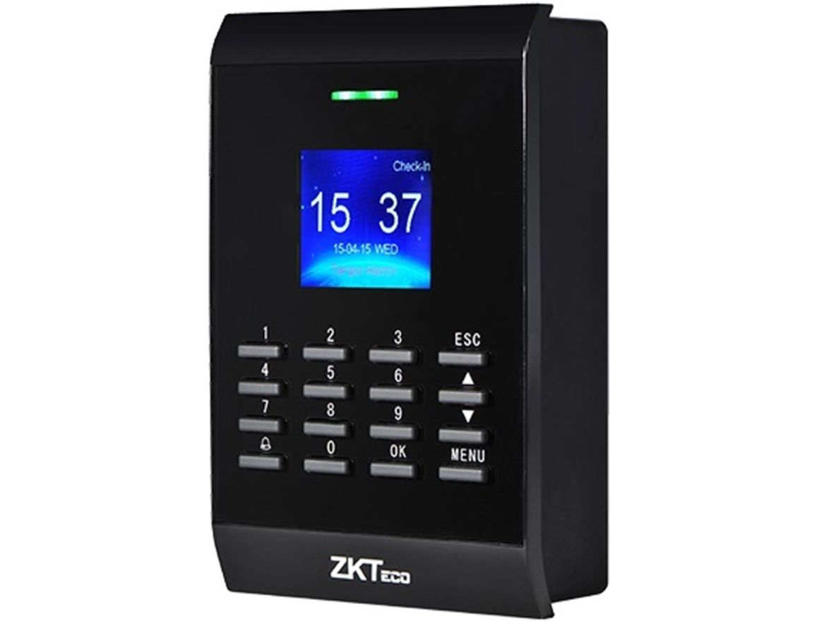 Thiết kế hiện đại, màn hình màu trực quan Máy chấm công bằng thẻ cảm ứng kiểm soát cửa ZKTeco SC405