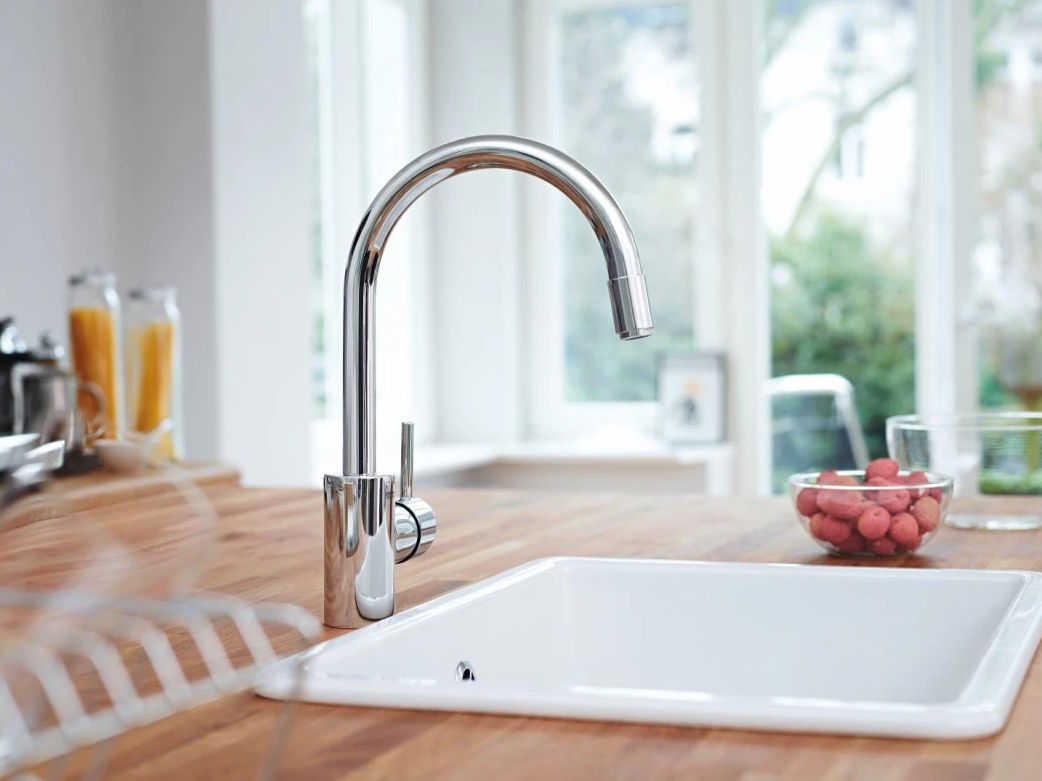 Vòi rửa bát Groh thiết kế dạng đầu vòi dây rút Vòi rửa bát Groh