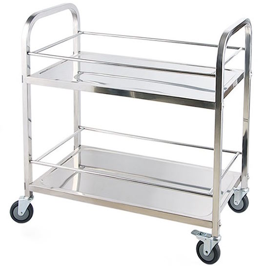 Xe đẩy inox 2 tầng D75 XDI75-2