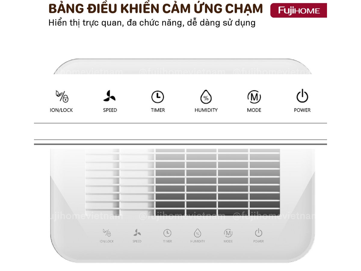 Máy hút ẩm có điều khiển cảm ứng Máy hút ẩm