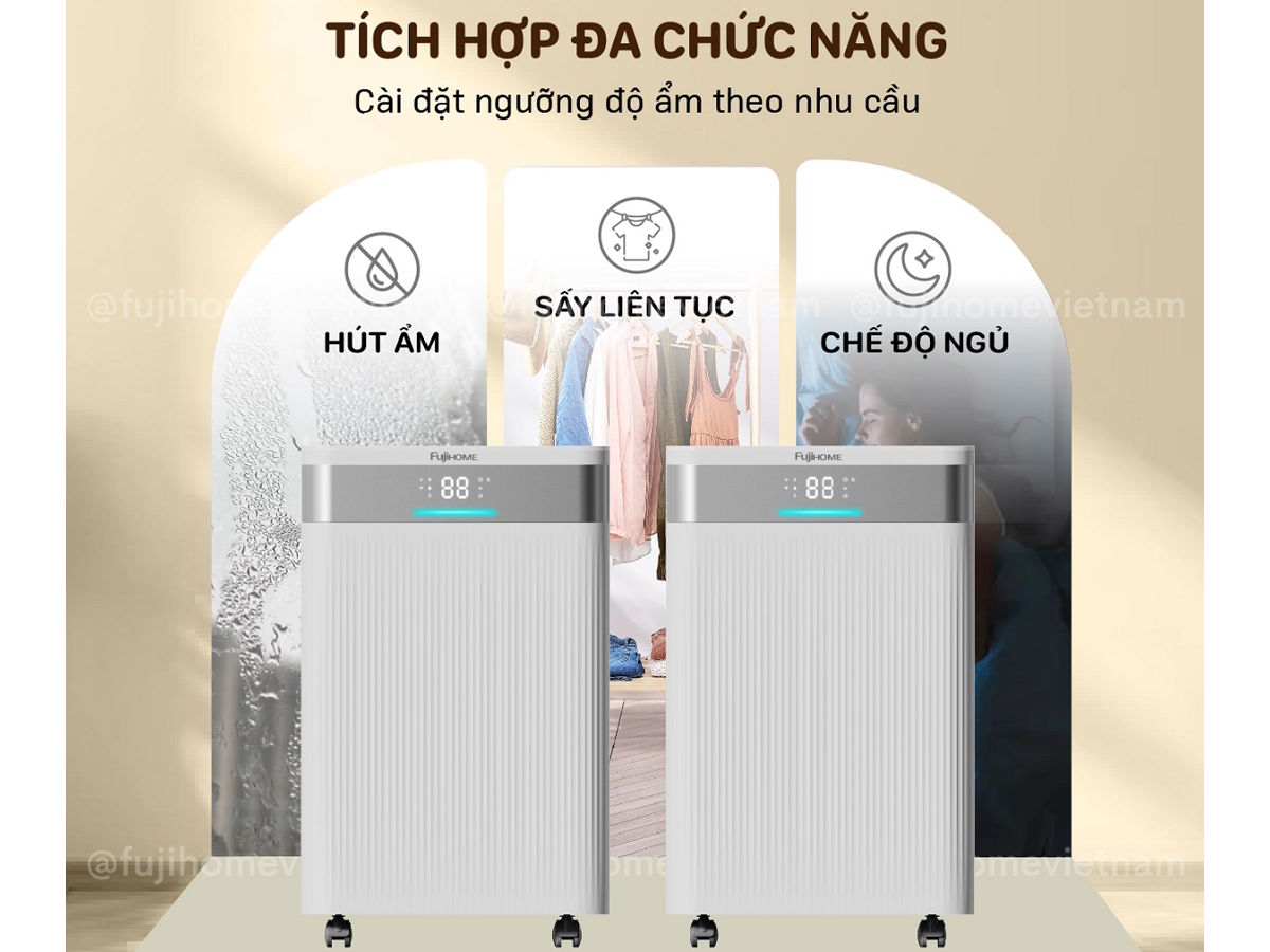 Máy hỗ trợ sấy quần áo, hút ẩm Máy hút ẩm dân dụng