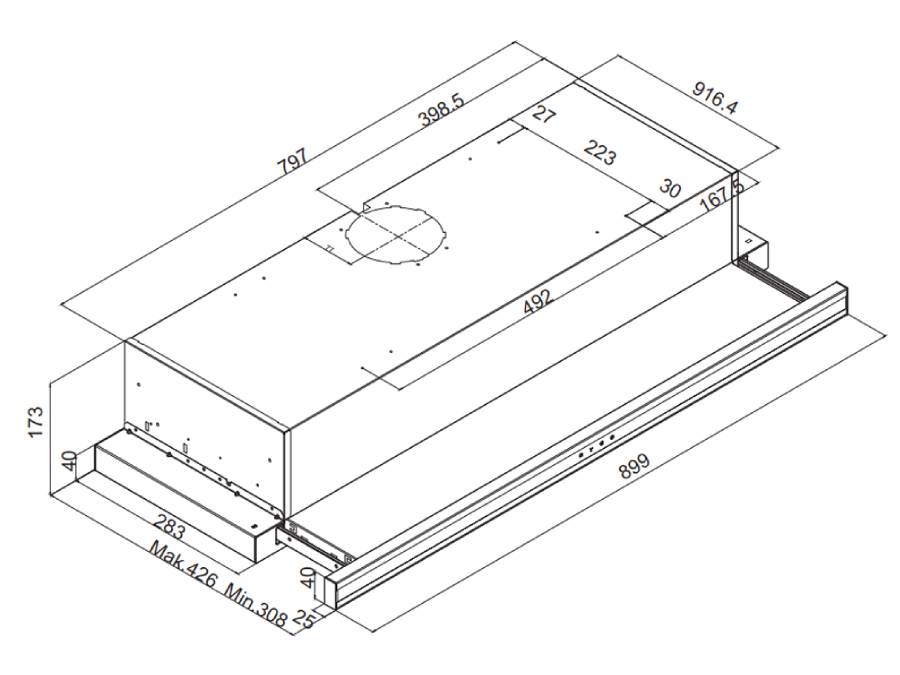 Máy hút mùi Fagor 3AF3-941B Máy hút mùi Fagor 3AF3-941B