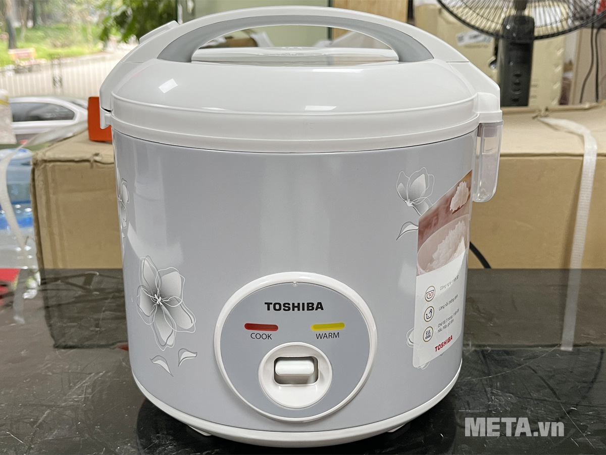 Hình ảnh thực tế Nồi cơm điện tử nắp gài Toshiba RC-18JFM(H)VN